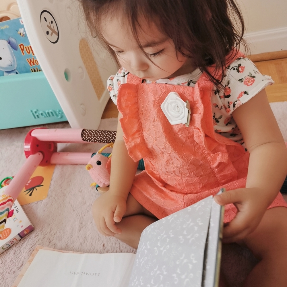 4/25 Little Lass baby matching set overall shorts with T-shirt